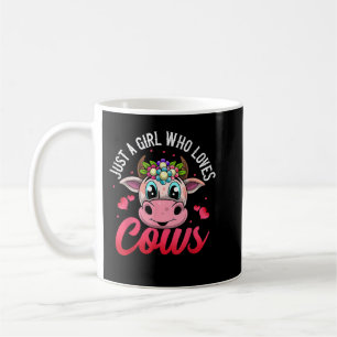 Cow Girls Women Kids Gift Just A Girl Who Loves C Coffee Mug
