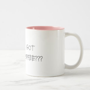cow, GOT COFFEE??? Two-Tone Coffee Mug