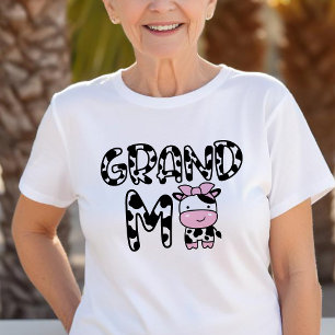 Cow Grandma Grandmother Matching T-Shirt
