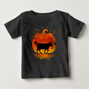 COW HALLOWEEN COSTUME PUMPKIN FALL SEASON BABY T-Shirt