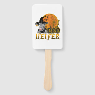 Cow Halloween Hand Fan