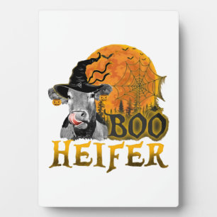 Cow Halloween Plaque