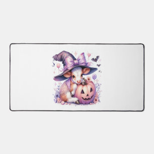 Cow Halloween Square Desk Mat