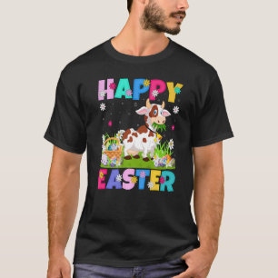 Cow Happy Easter Bunny Cow Easter Sunday T-Shirt