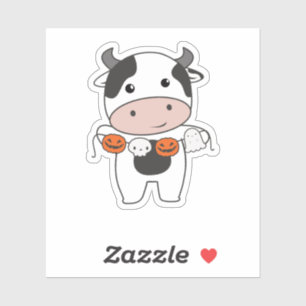 Cow Happy Halloween Pumpkin Bat Costume