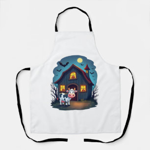 Cow & Haunted Barn Apron