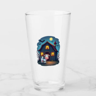 Cow & Haunted Barn Glass