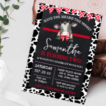 Cow Have You Heard the Moos Farm Birthday