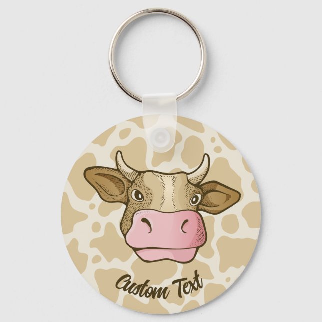 Cow Head Keychain (Front)