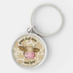 Cow Head Keychain