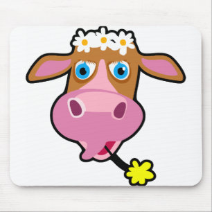 Cow Head Mouse Pad