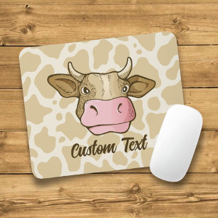 Cow Head Mouse Pad