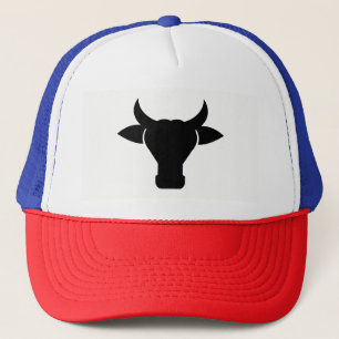 Cow Head Silhouette Trucker Hat