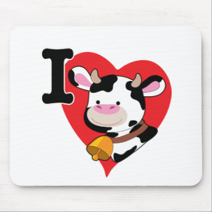 Cow Heart Mouse Pad