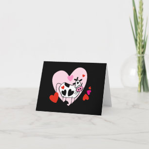 Cow Hearts Holiday Card