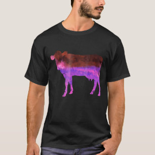 Cow Heifer Colourful Pasture T-Shirt