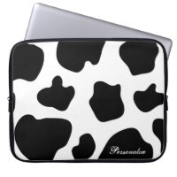Cow hide pattern laptop sleeve | Cute animal print