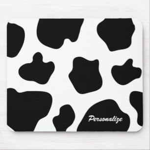 Cow hide pattern mouse pad Funny animal print