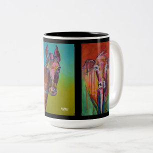 Cow Horse Buff Two-Tone Mug