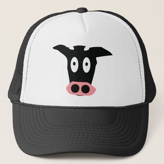 cow icon trucker hat (Front)