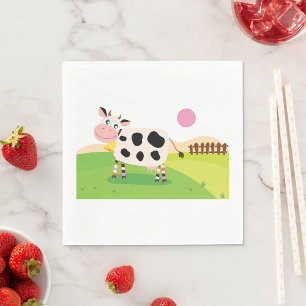 Cow In A Field Paper Napkins