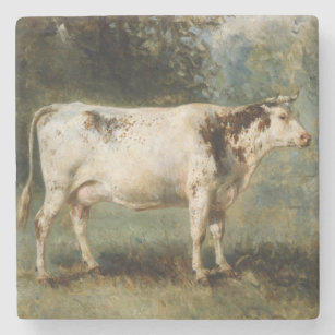 Cow in a Rural Landscape (Farm Animal) Stone Coaster