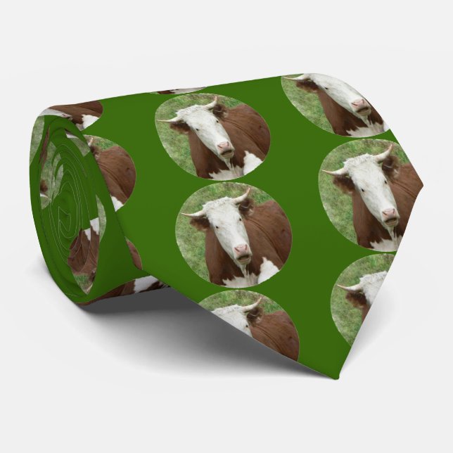 Cow in Cameo Necktie (Rolled)