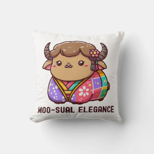 Cow in Elegance in Highland Cushion