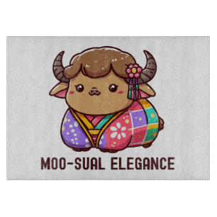 Cow in Elegance in Highland Cutting Board