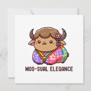 Cow in Elegance in Highland Invitation