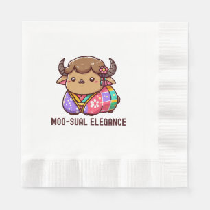 Cow in Elegance in Highland Napkin
