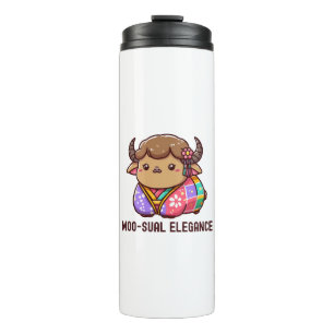 Cow in Elegance in Highland Thermal Tumbler