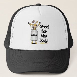Cow in Milk Can Trucker Hat