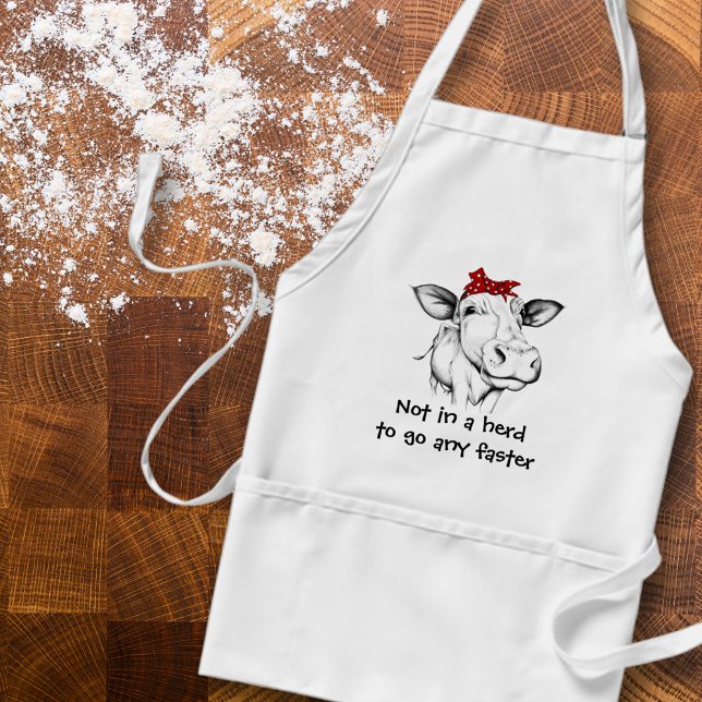 Cow in Red Bandanna Funny Standard Apron (Creator Uploaded)