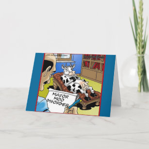 Cow In Therapy 4 Mooo Disorder Gifts Tees Cards