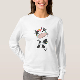 Cow Indian Feathers Carnival Beef Cows T-Shirt