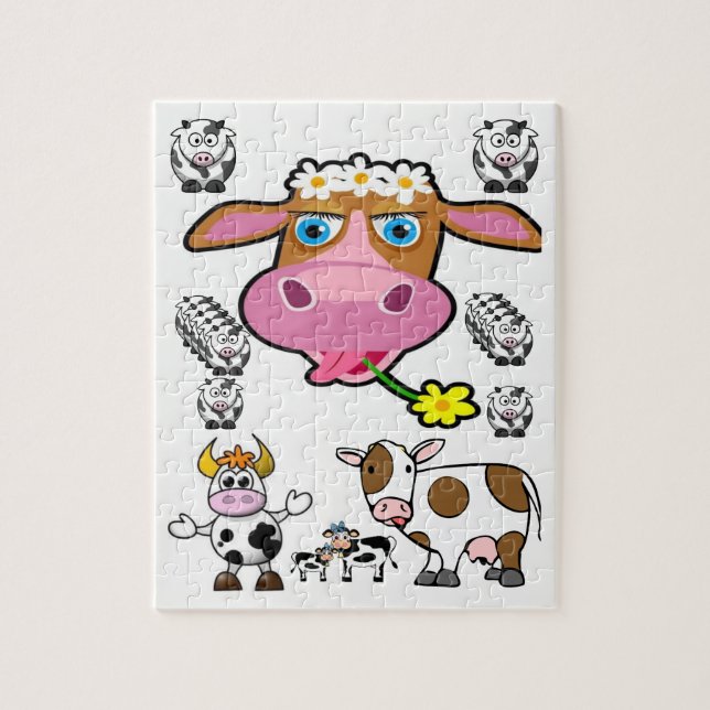 Cow Jigsaw Puzzle (Vertical)