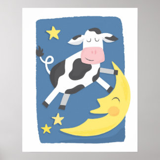Cow Jumped Over the Moon Poster
