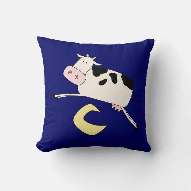 Cow Jumps Over Moon Cushion (Front)