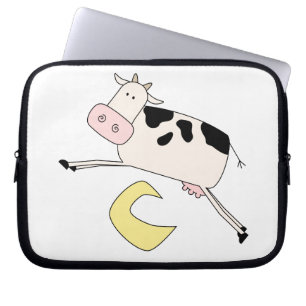 Cow Jumps Over Moon Laptop Sleeve