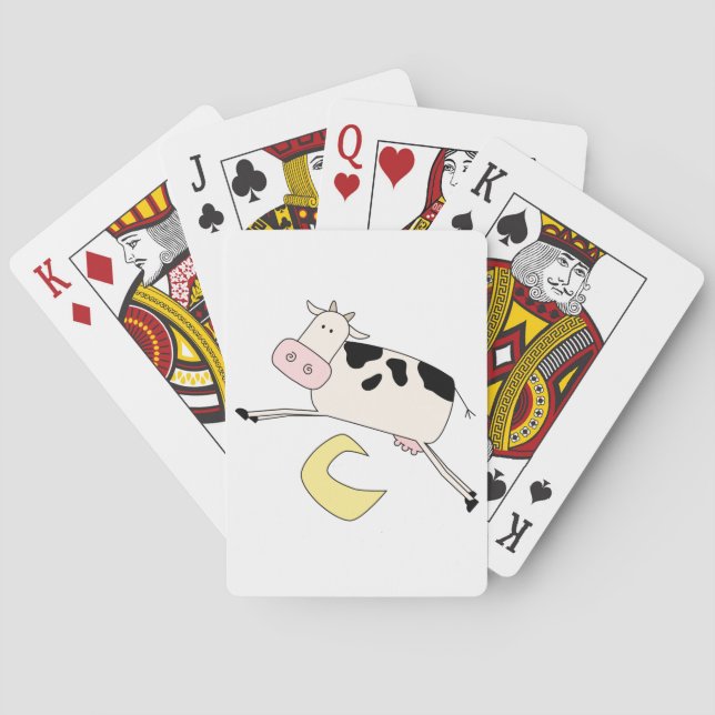 Cow Jumps Over Moon Playing Cards (Back)