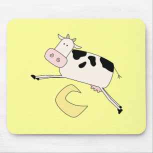 Cow Jumps Over Moon Tshirts and Gifts Mouse Pad