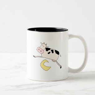 Cow Jumps Over Moon Tshirts and Gifts Two-Tone Coffee Mug