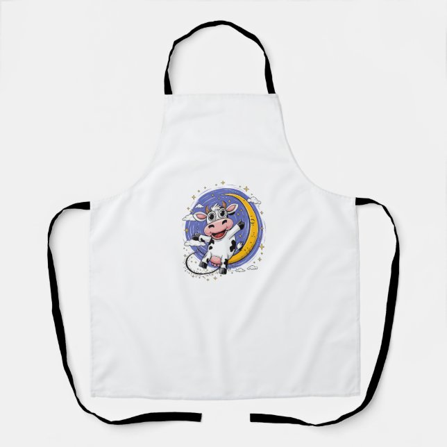 Cow jumps over the moon _1 apron (Front)