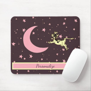 Cow Jumps Over The Moon Personalise Mouse Pad