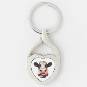 Cow. Key Ring