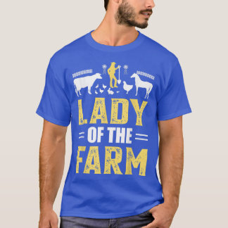 Cow lady of thefarm funny farmers  T-Shirt
