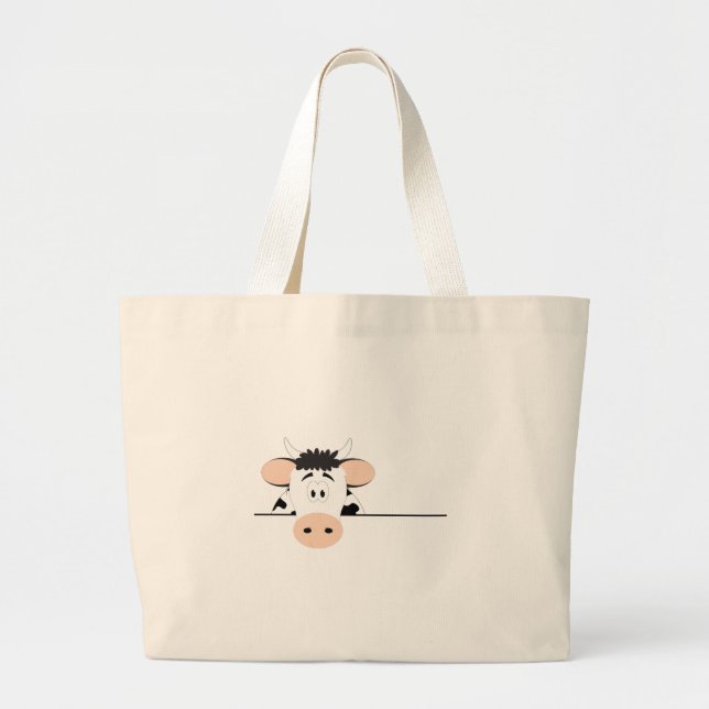 Cow Large Tote Bag (Front)