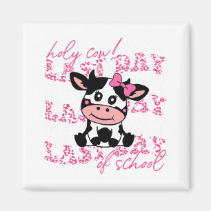 Cow Last Day Of School Teacher Boys Girls Kids Stu Magnet