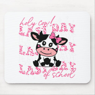 Cow Last Day Of School Teacher Boys Girls Kids Stu Mouse Pad
